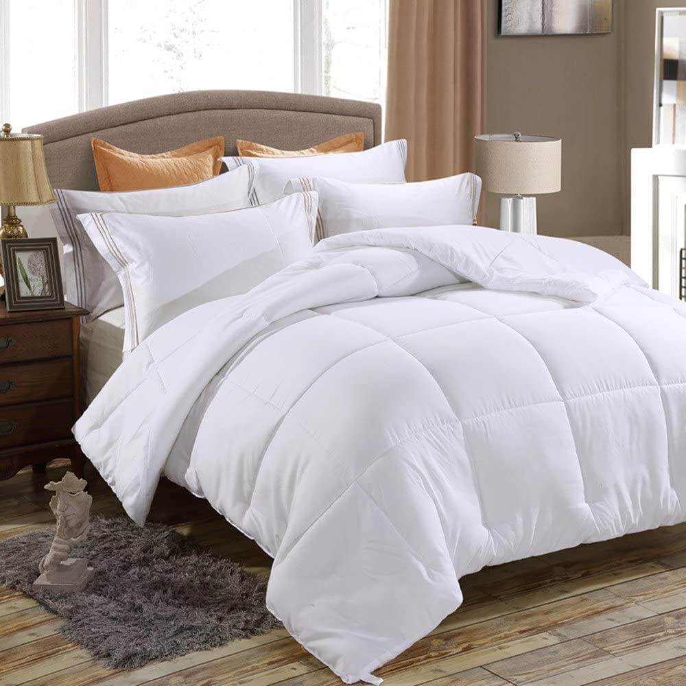 Price:$24.99  bedding,Down Alternative Comforter, Duvet Insert, Medium Weight for All Season, (Full/Queen, Pure White) : Home & Kitchen