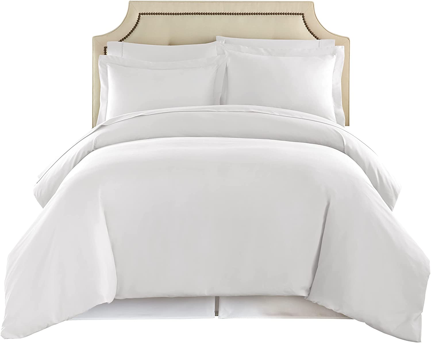 Price:$24.99  COLLECTION Queen Duvet Cover Set - 1500 Thread Lightweight Duvet Covers with Zipper Closure for Comforters w/ 2 Pillow Shams - White : Home & Kitchen