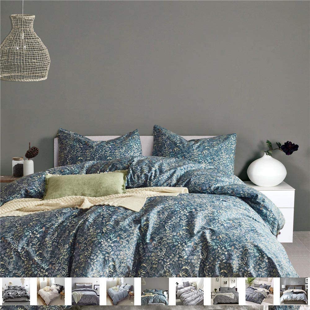 Price:$36.99  3 Piece Duvet Cover and Pillow Cases Comforter Cover Bedding Set, 100% Cotton Duvet Cover Set, Smooth & Ultra Soft, Colorful Life, Queen Size (Also Sold in King Size) : Everything Else