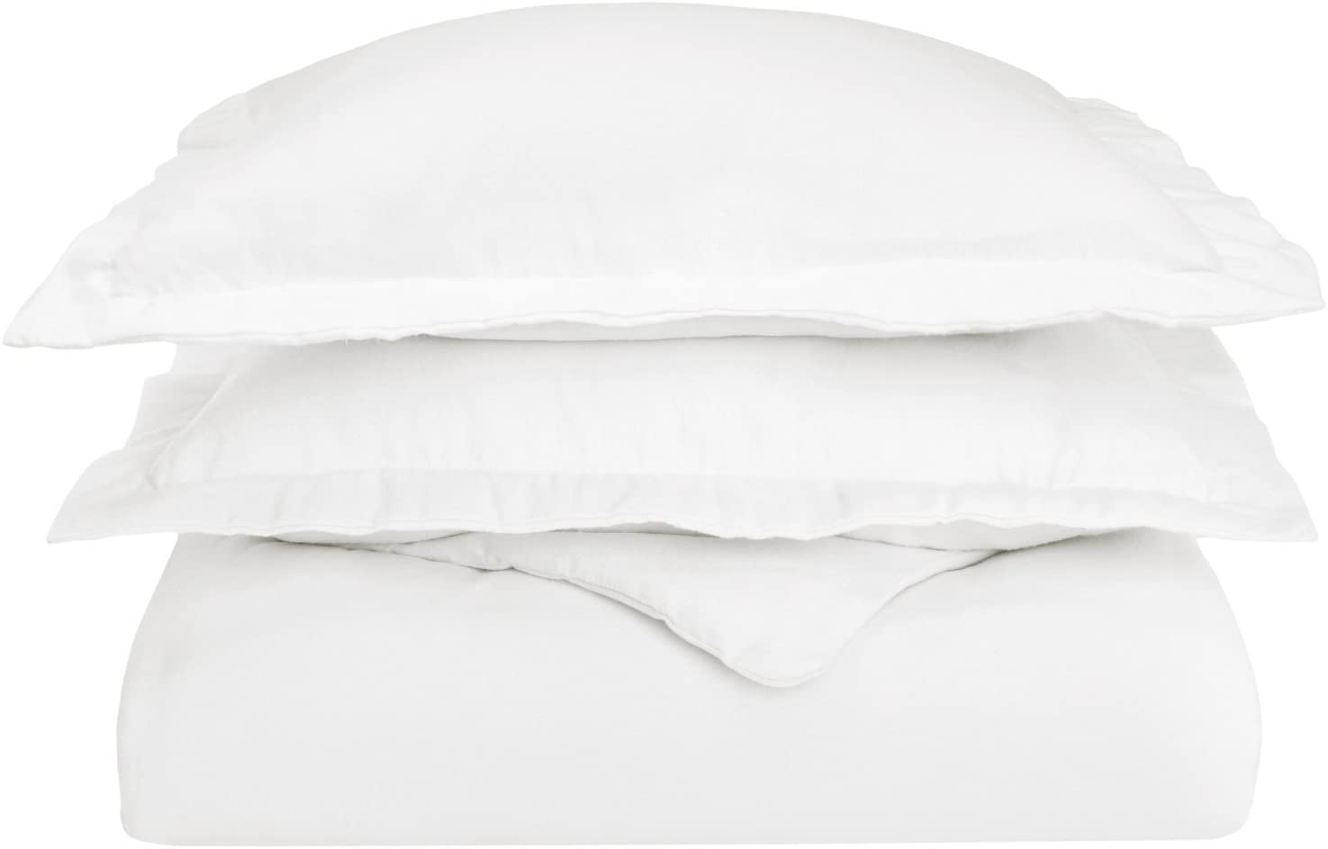 Price:$39.11  100% Cotton Flannel Duvet Cover Set, Warm & Cozy Weight, Twin, White : Home & Kitchen