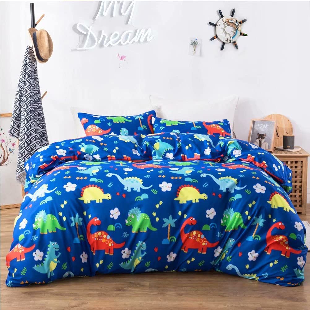 Price:$34.99  Boys Duvet Cover Set King, Dinosaur Bedding Set with 2 Pillowcases for Teens Children (Dinosaur, King) : Home & Kitchen