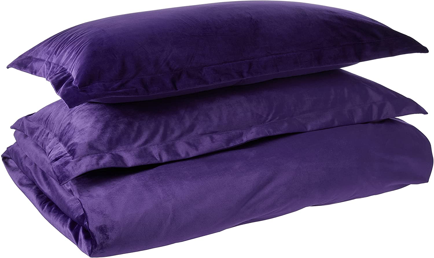Price:$189.00  Living VENICEDUVET Venice Velvet Oversized Solid Duvet Set, King, Purple : Everything Else