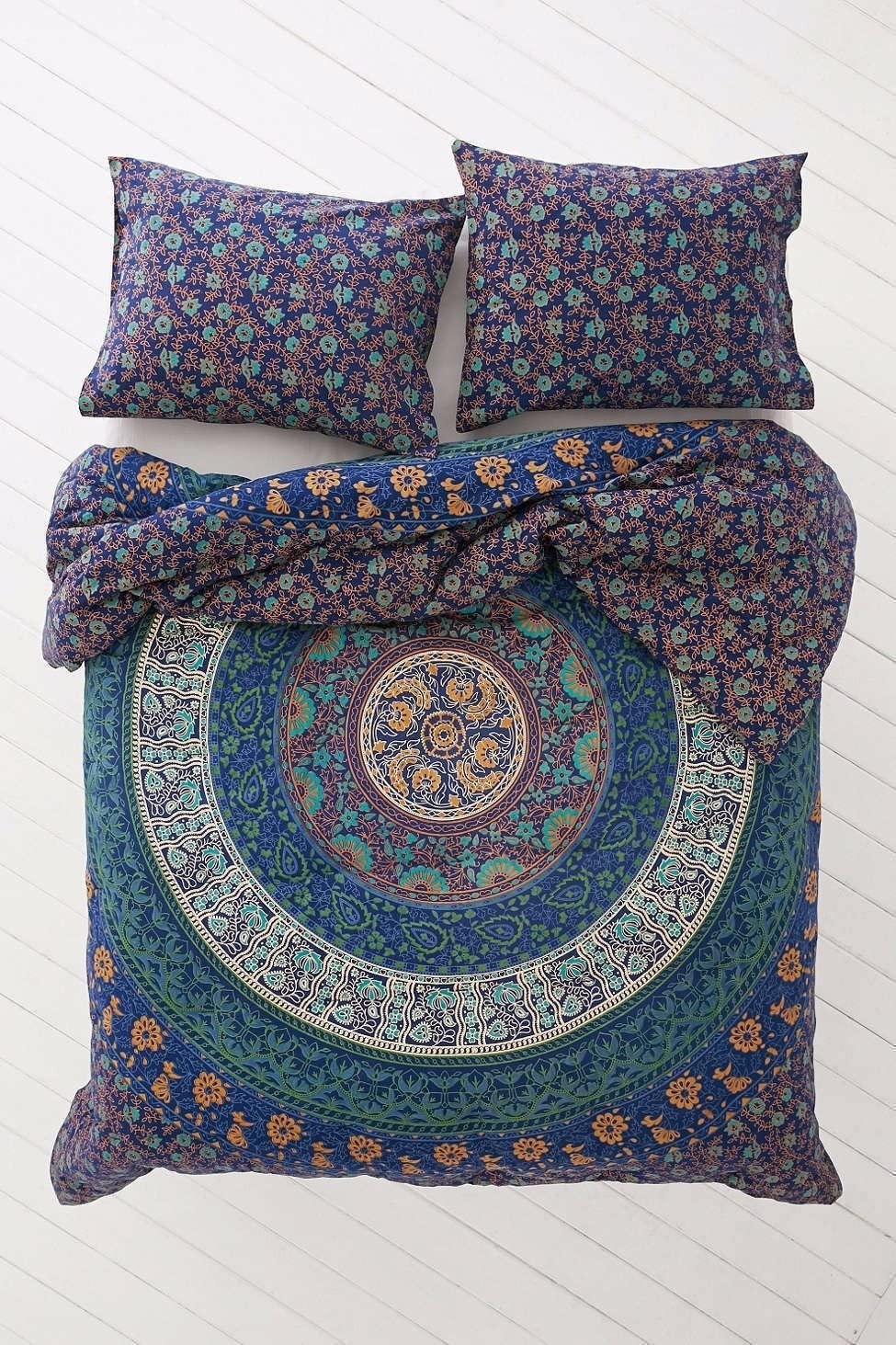 Price:$68.99  Designs Indian Mandala Queen Size Cotton Doona Duvet Cover Set Hippie Bohemian Mandala Blanket Quilt Cover Bedspread Bedding Comforter Cover with 2 Pillow Covers : Home & Kitchen