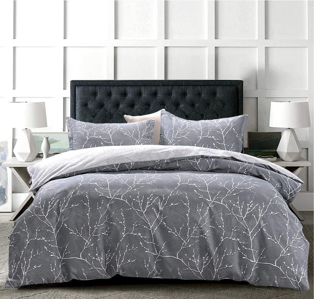 Price:$54.79  Duvet Cover King - 100% Cotton Bedding Set (1 Duvet Cover 104"x 90"+ 2 Pillow Shams 20" x 36")- Zipper Closure : Home & Kitchen