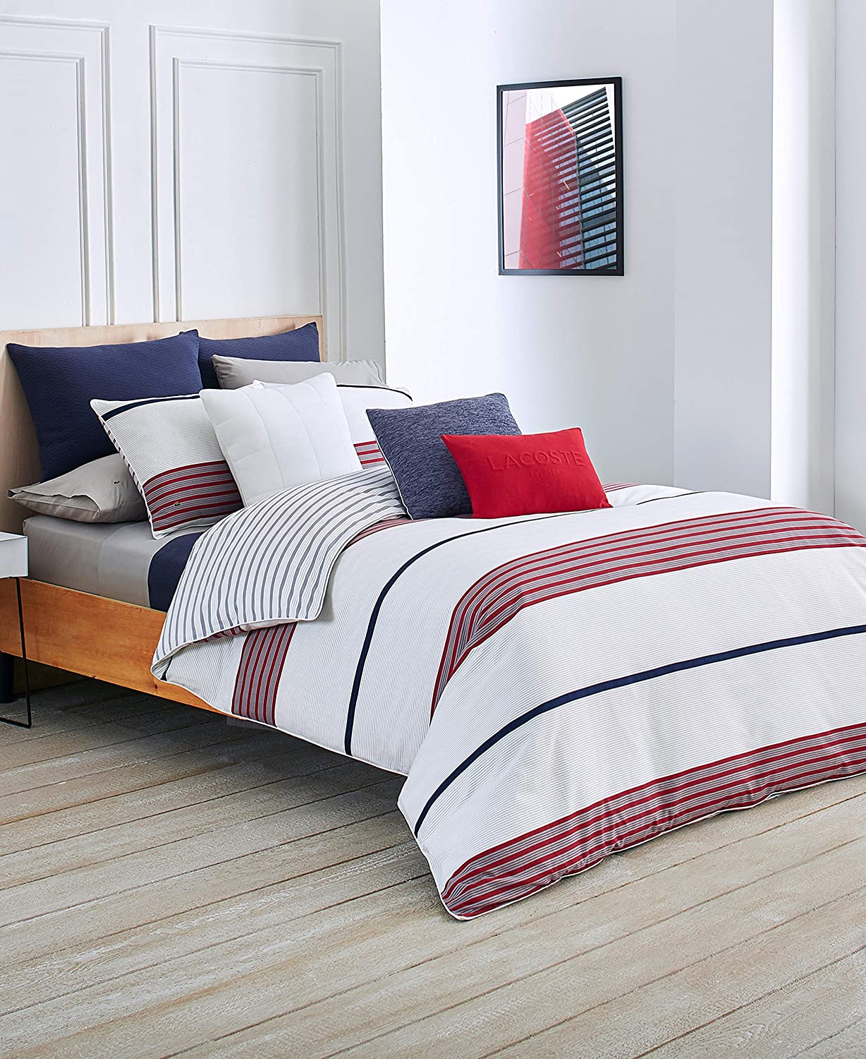 Price:$300.00  Milady Duvet Set, Full/Queen, Red : Home & Kitchen