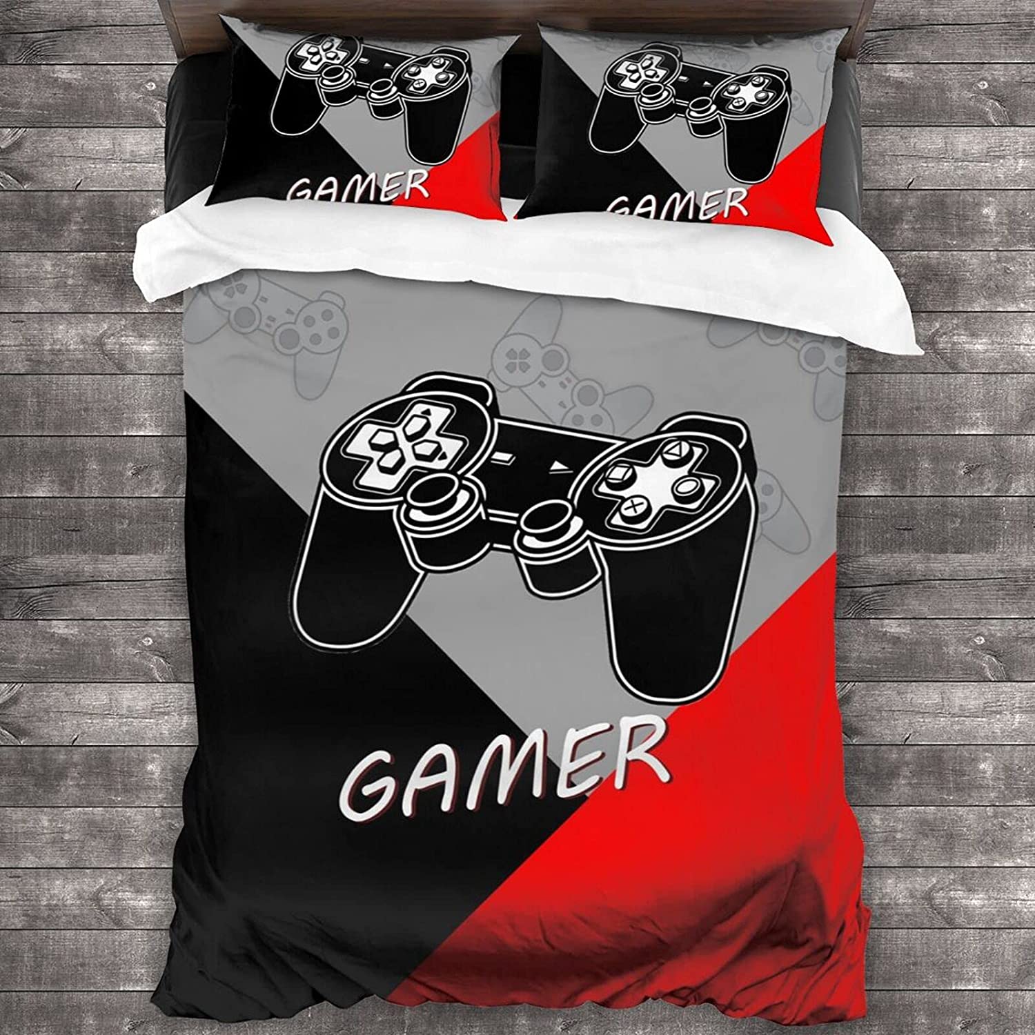 Price:$49.99  Bedding Sets Twin Duvet Cover 3 Piece Cute Bed Set for Boys Girls Kid with 1 Duvet Cover + 2 Pillowcase,Bed Sheets : Home & Kitchen
