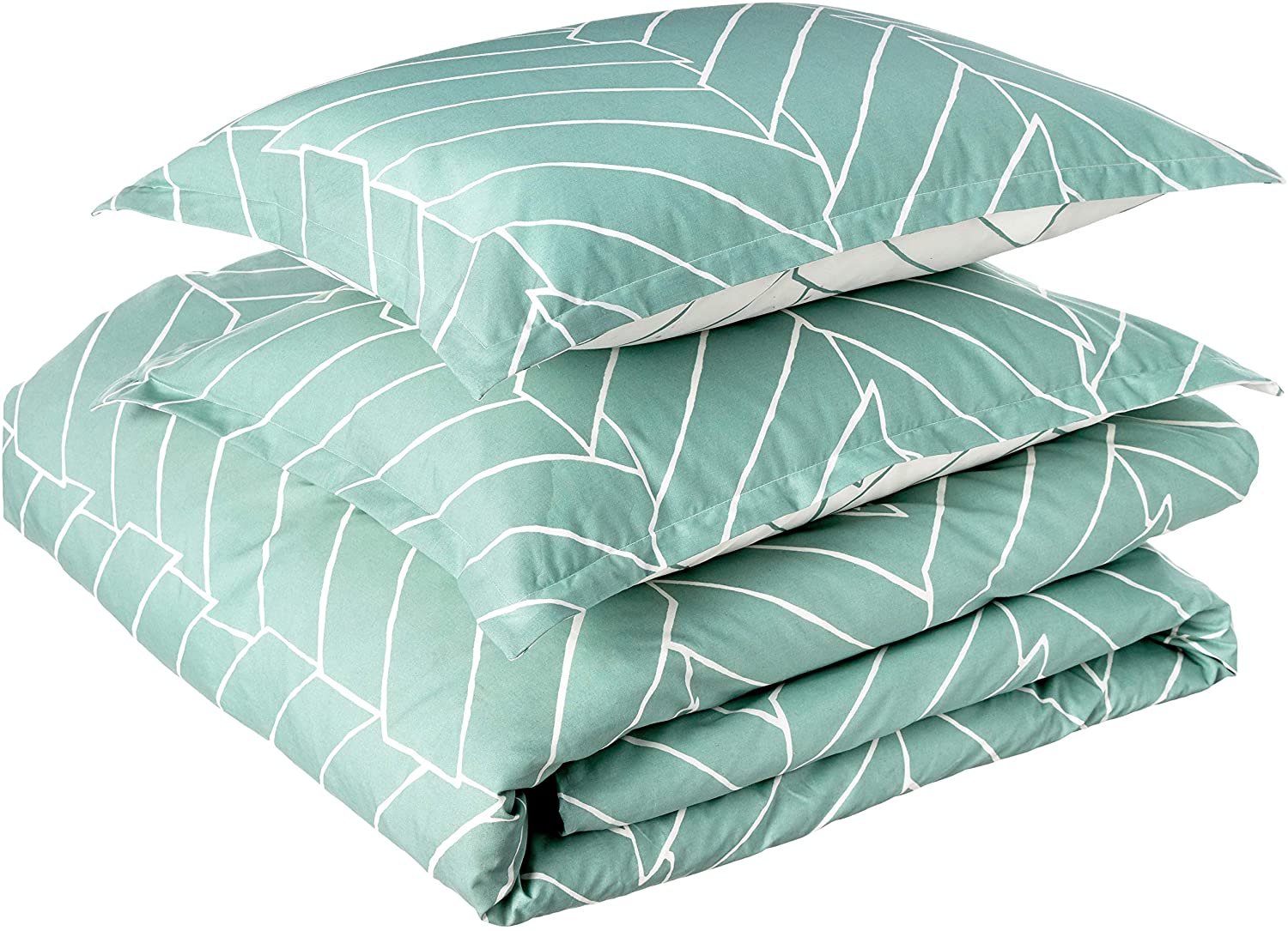Price:$139.99  Scene Ceres Cotton Duvet Cover Set, Full/Queen, Mint