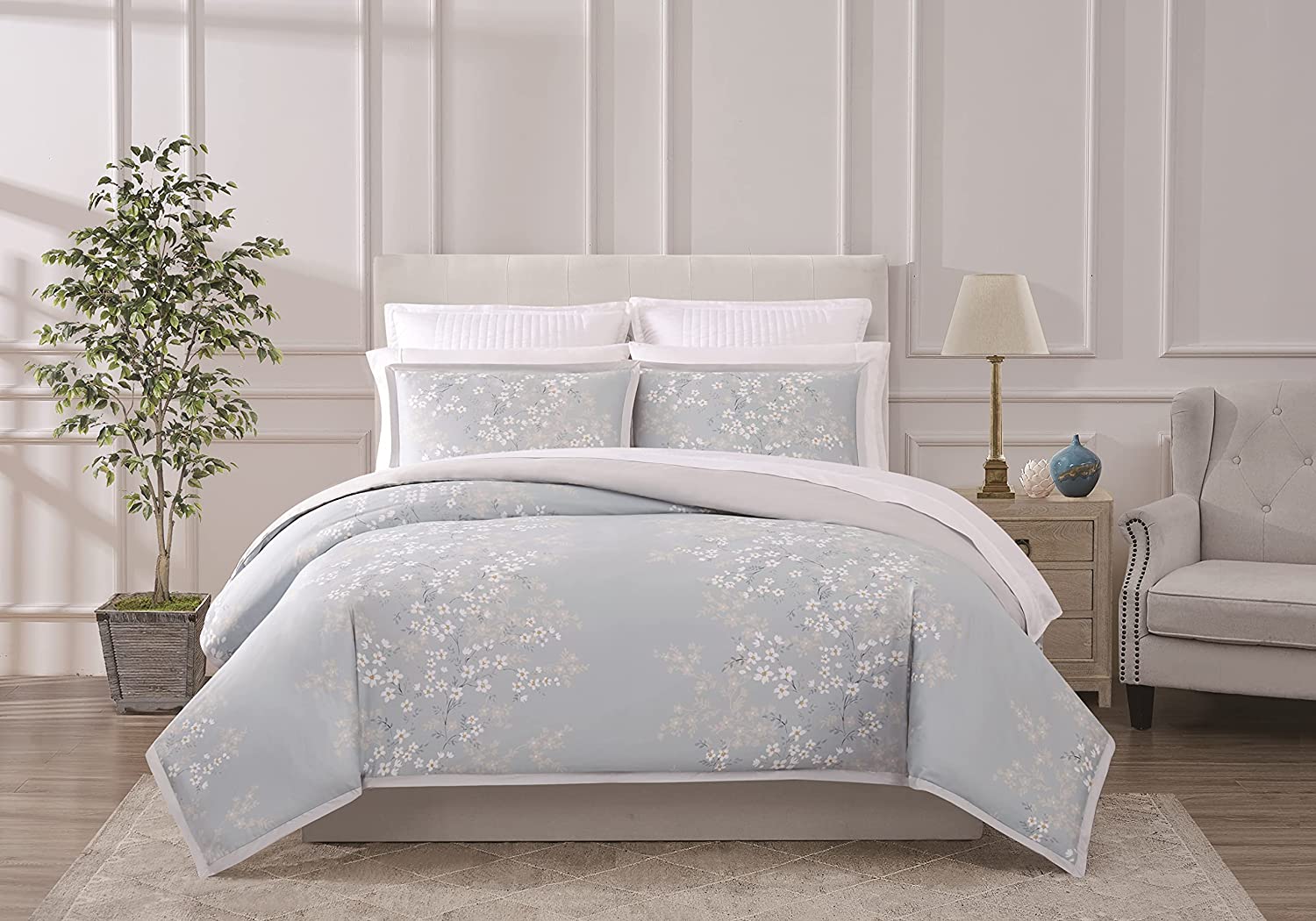 Price:$151.95  - King/California King 3 Piece Duvet Cover + Sham Set - Terra Collection - Grey : Everything Else