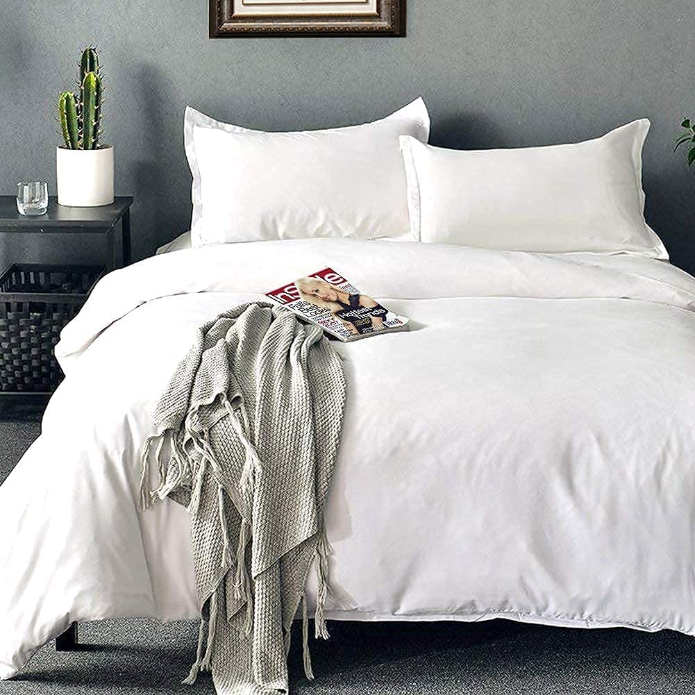 Price:$29.99  Duvet Cover Set Queen Size Premium with Zipper Closure Ultra Soft -3 Piece-1 Microfiber Duvet Cover Matching 2 Pillow Shams : Home & Kitchen