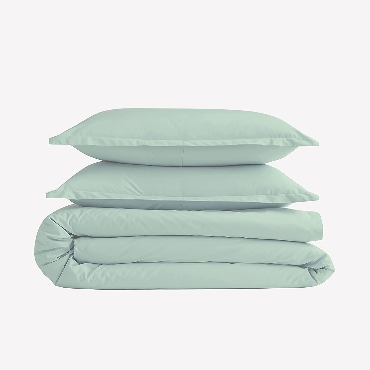 Price:$56.99  400 Thread Queen / Full Size Sage Green Duvet Cover Cotton | 100% Long Staple Cotton Duvet Cover Set with 2 Piece Matching Pillow Shams | Smooth Sateen Weave Bedding Set with Button Closure : Home & Kitchen