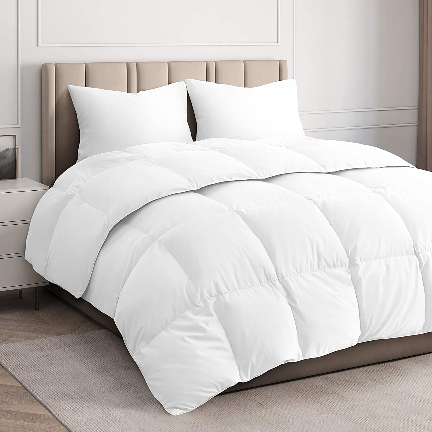 Price:$49.99  Unlimited Comforter Duvet Insert – Warm, Lightweight & Breathable Full Size Down Alternative Set – Hotel Quality Bedding - & Fibers Ideal for Allergies - Lightweight Duvet : Home & Kitchen