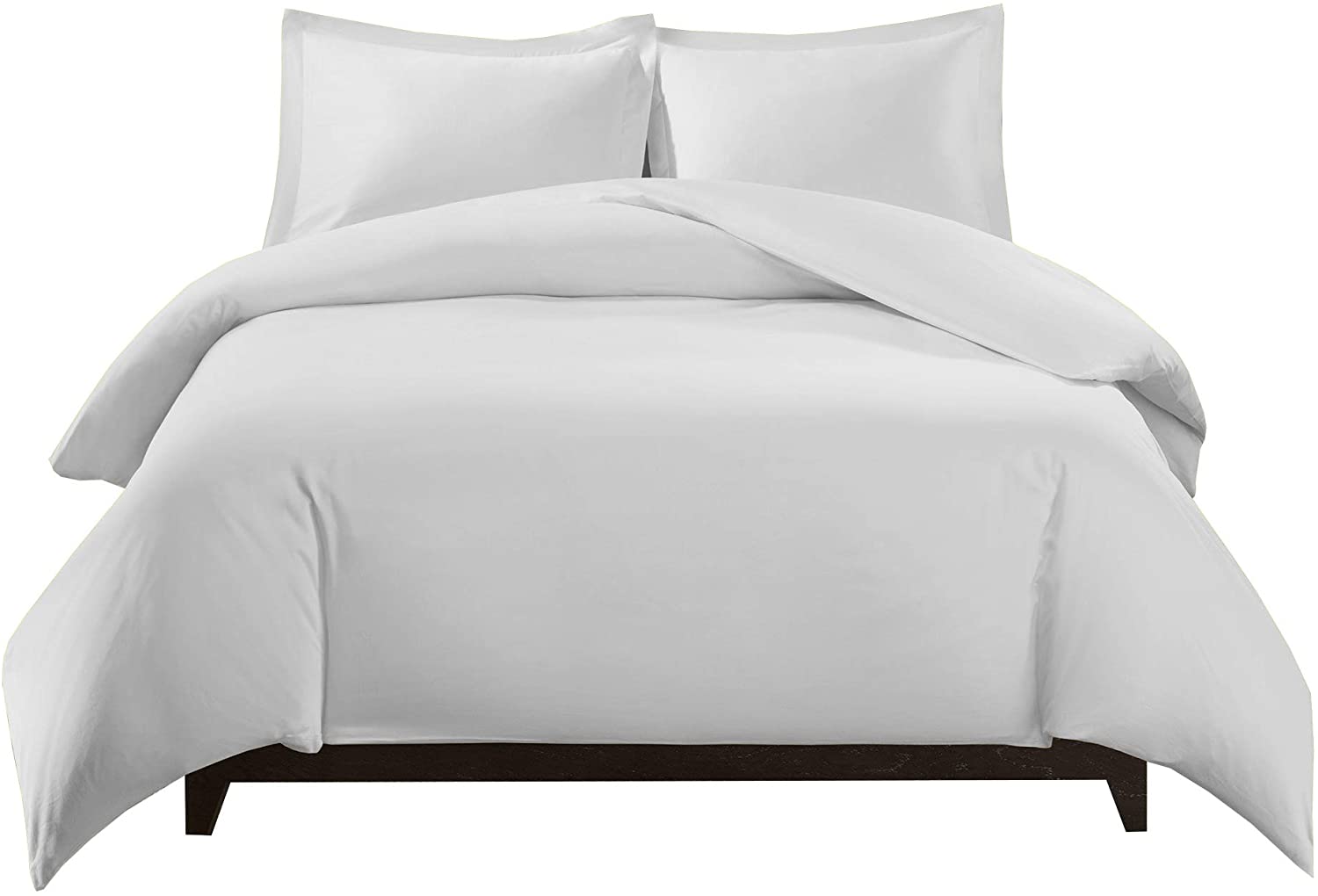 Price:$78.00  Percent Bamboo Viscose King/California 3PC Duvet Cover Set, White, Super Soft Comforter Covers : Home & Kitchen