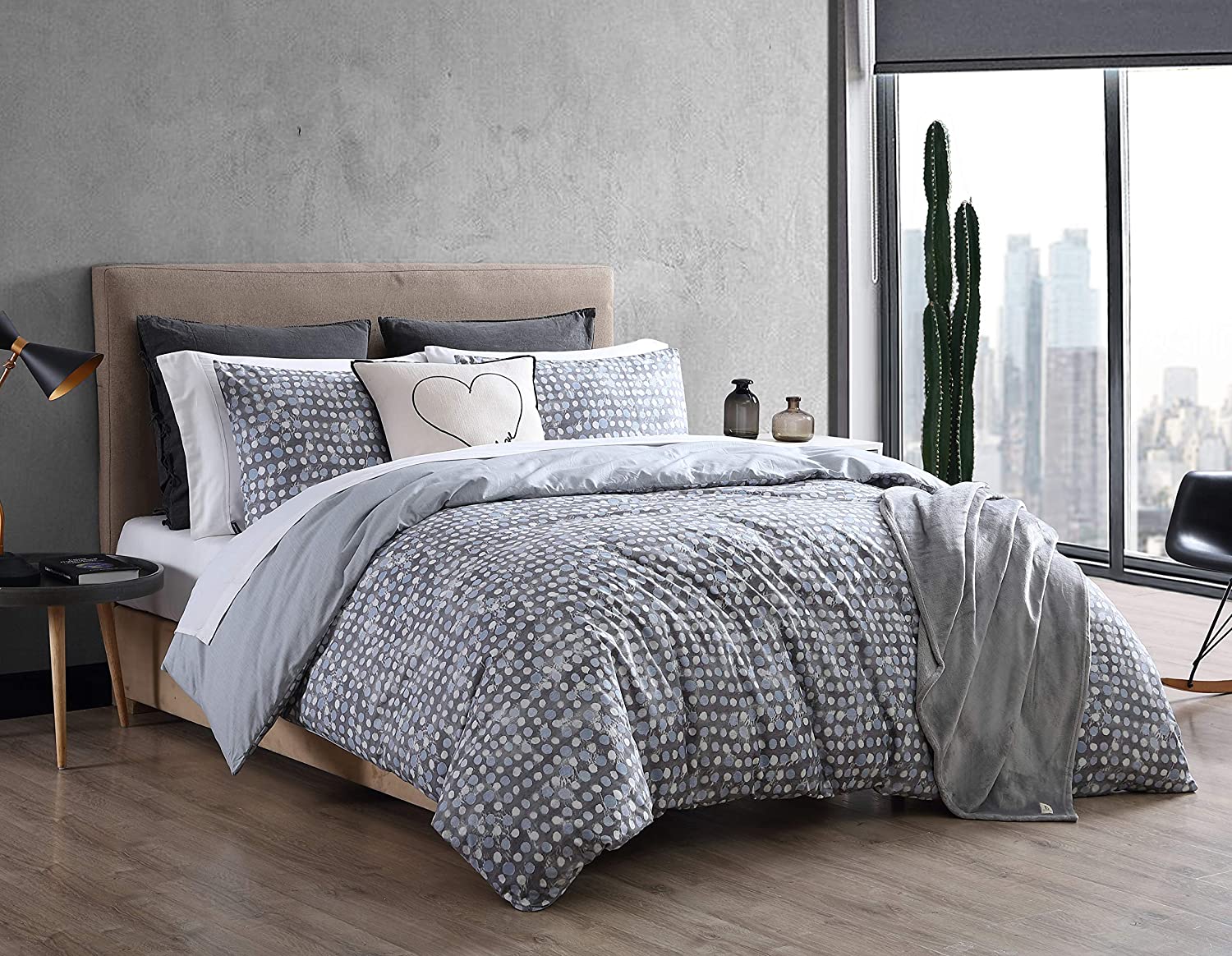 Price:$149.99  Ellen DeGeneres Soledad Duvet Cover Set, King, Grey : Home & Kitchen