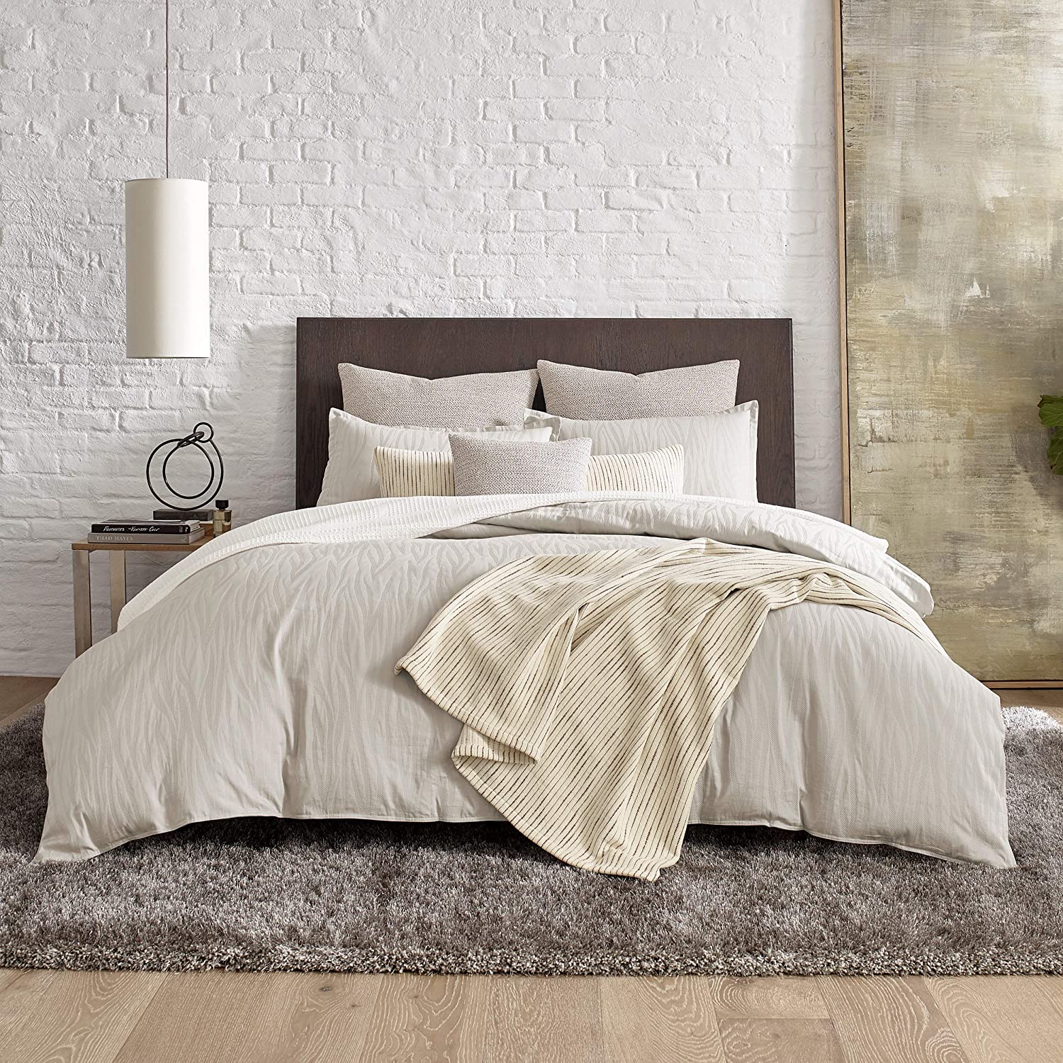 Price:$59.99  Cole New York Lawrence Beige King Duvet Cover Set : Home & Kitchen