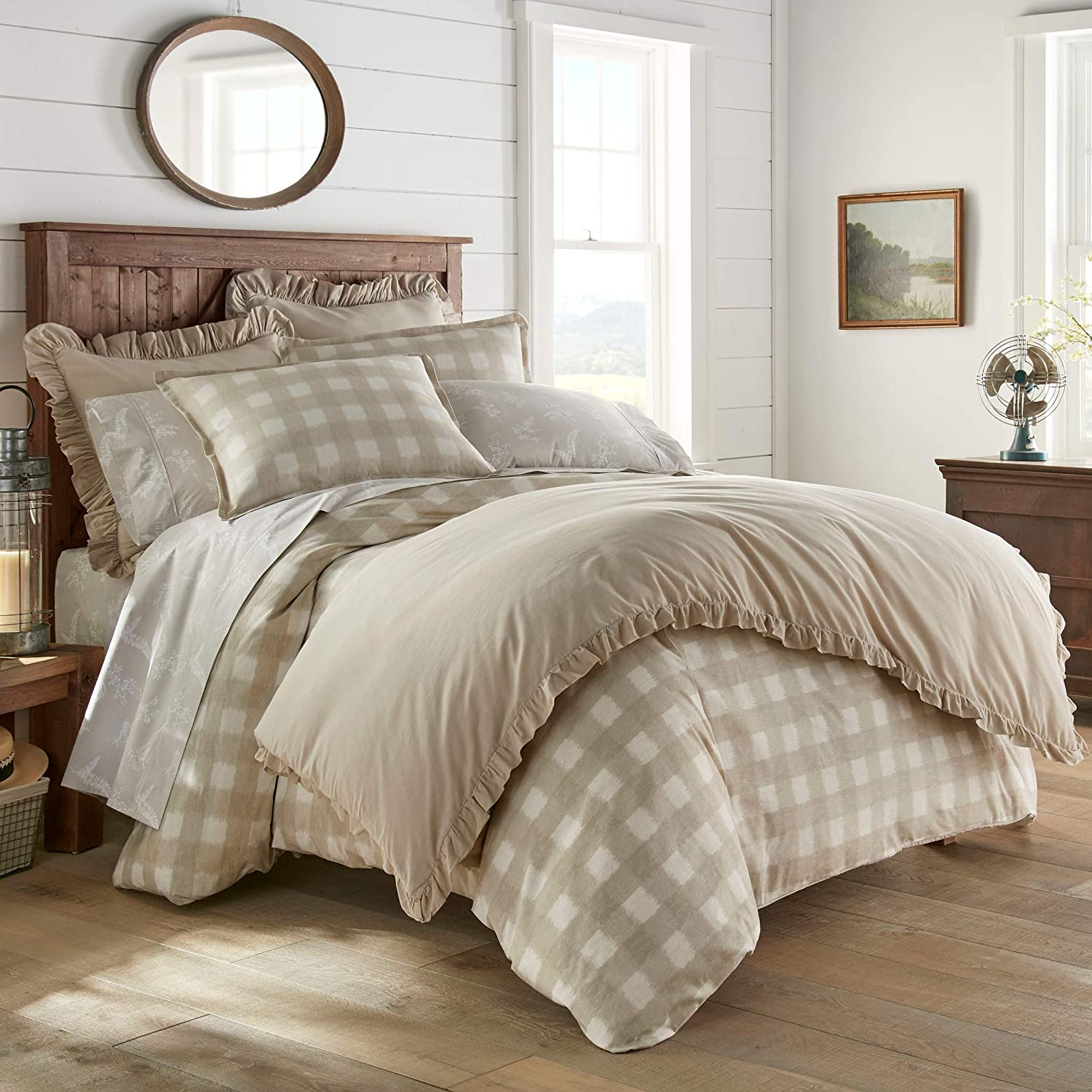 Price:$70.88  & Fritz Braxton Duvet Cover Set, Queen, Beige : Everything Else
