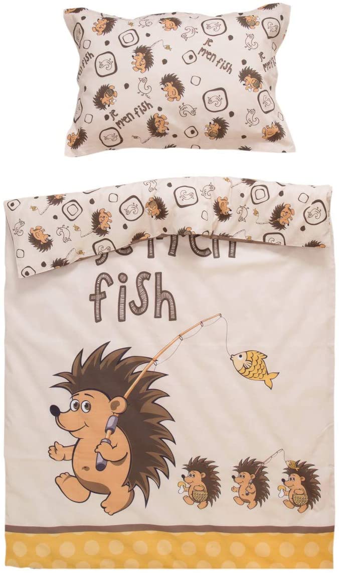 Price:$34.86  – Pati'Chou 100% Cotton Baby Crib Toddler Set Duvet Cover 43"x 59" & Pillow Case 13"x 19" Nursery Bedding : Baby
