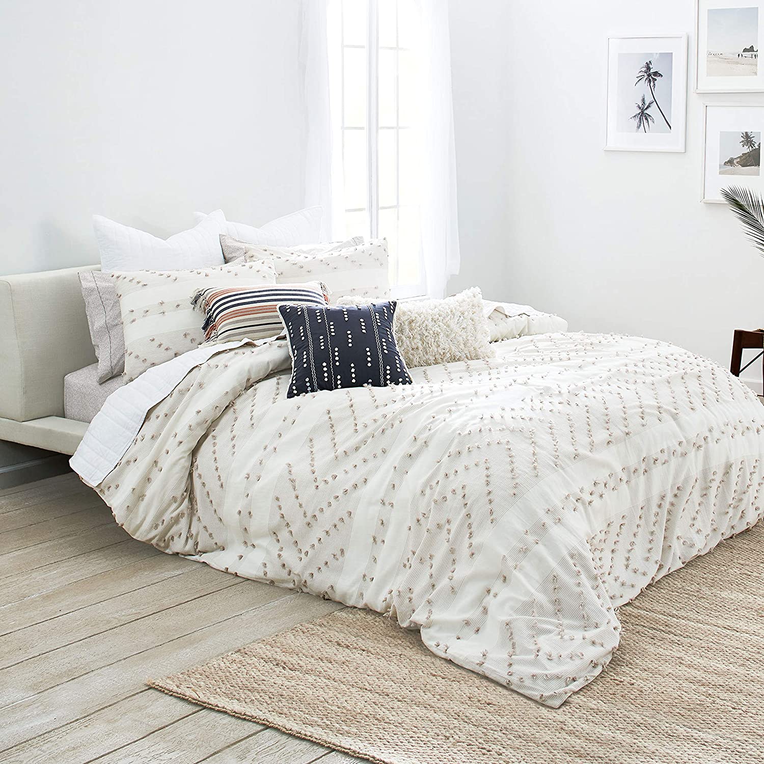 Price:$200.00  Home Monterey Duvet Set, King, Light Taupe : Home & Kitchen