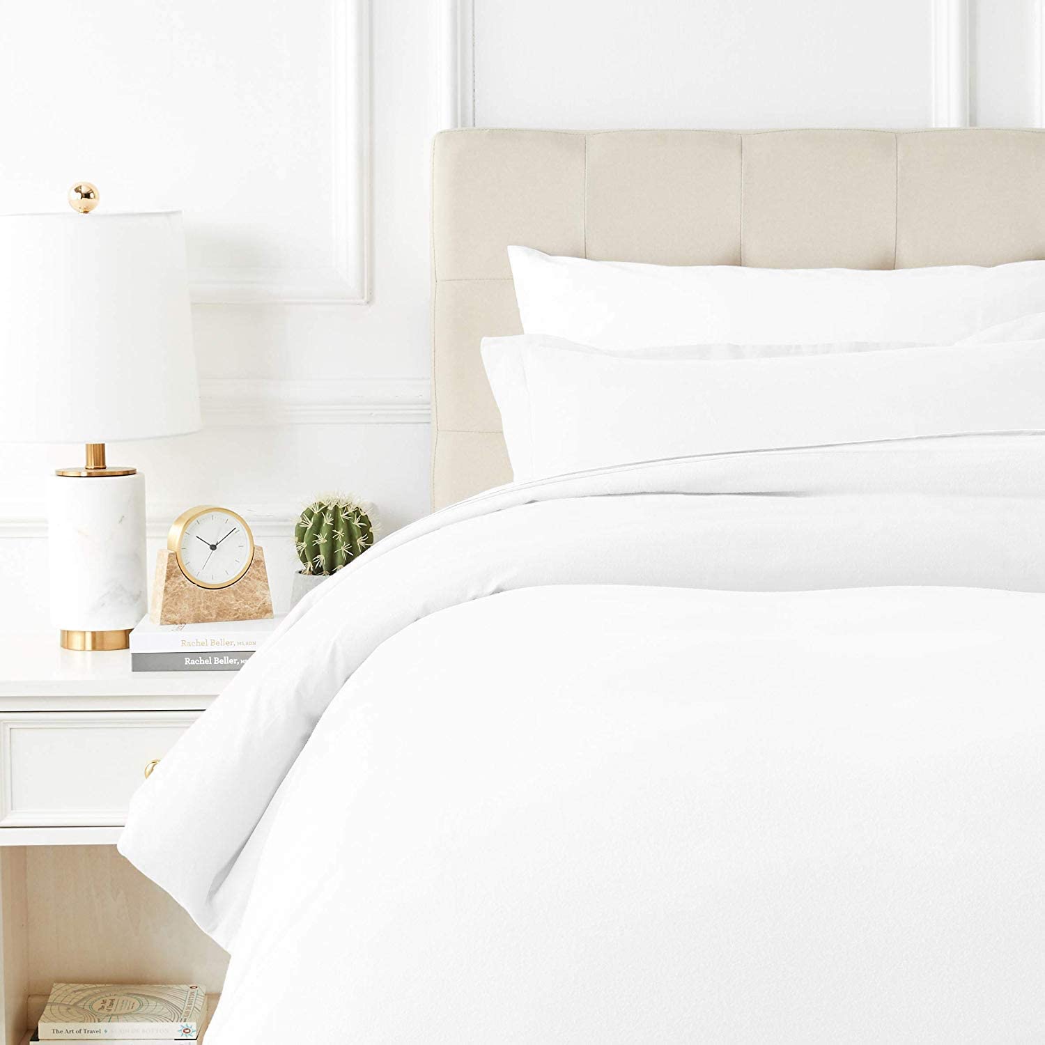 Price:$42.99  SPREAD True Luxury 100% Egyptian Cotton - Genuine 1000 Thread Count - Fits Mattress Upto 18'' Deep Pocket (3 PC Twin/TwinXL Duvet Cover Set, White) : Home & Kitchen