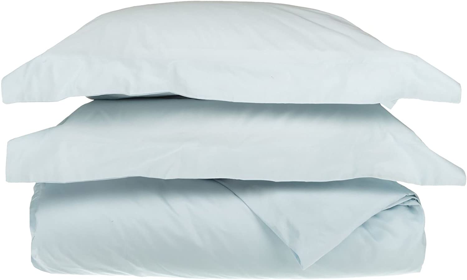 Price:$52.99  100% Egyptian Cotton 650 Thread Count Duvet Cover Set, Light Blue, King/California King, 3-Piece : Home & Kitchen
