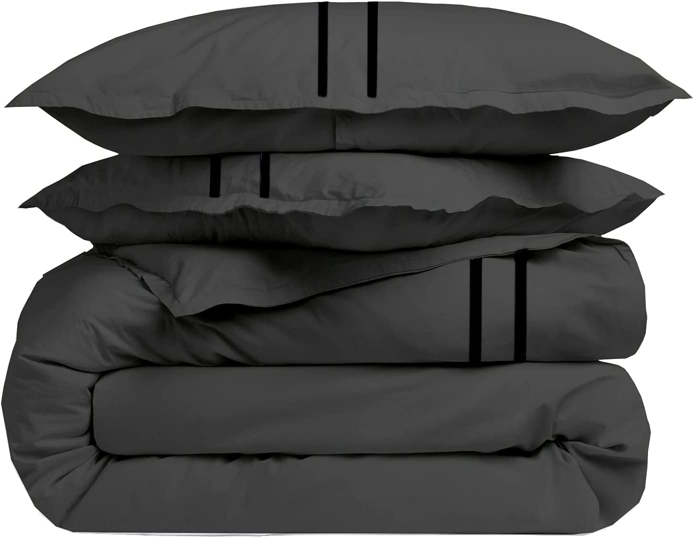 Price:$79.00  Peluche 3 Piece Embroidered Duvet Cover Set 100% Egyptian Cotton 800 Thread Count Queen/Full, Elephant Grey Soft Sateen Weave with Zipper & Corner Ties, 2 Pillow Shams Soft & Cozy Luxury Collection : Home & Kitchen