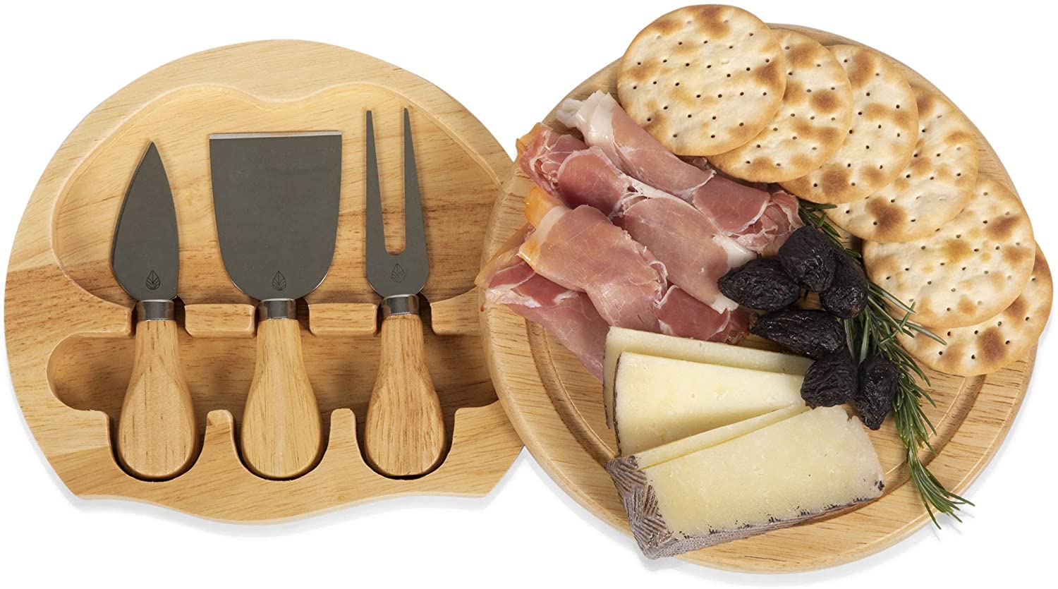Price:$23.99  - a Picnic Time Brand Brie 7-1/2-Inch Cheese Board with Cheese Tools: Cheese Knives: Home & Kitchen