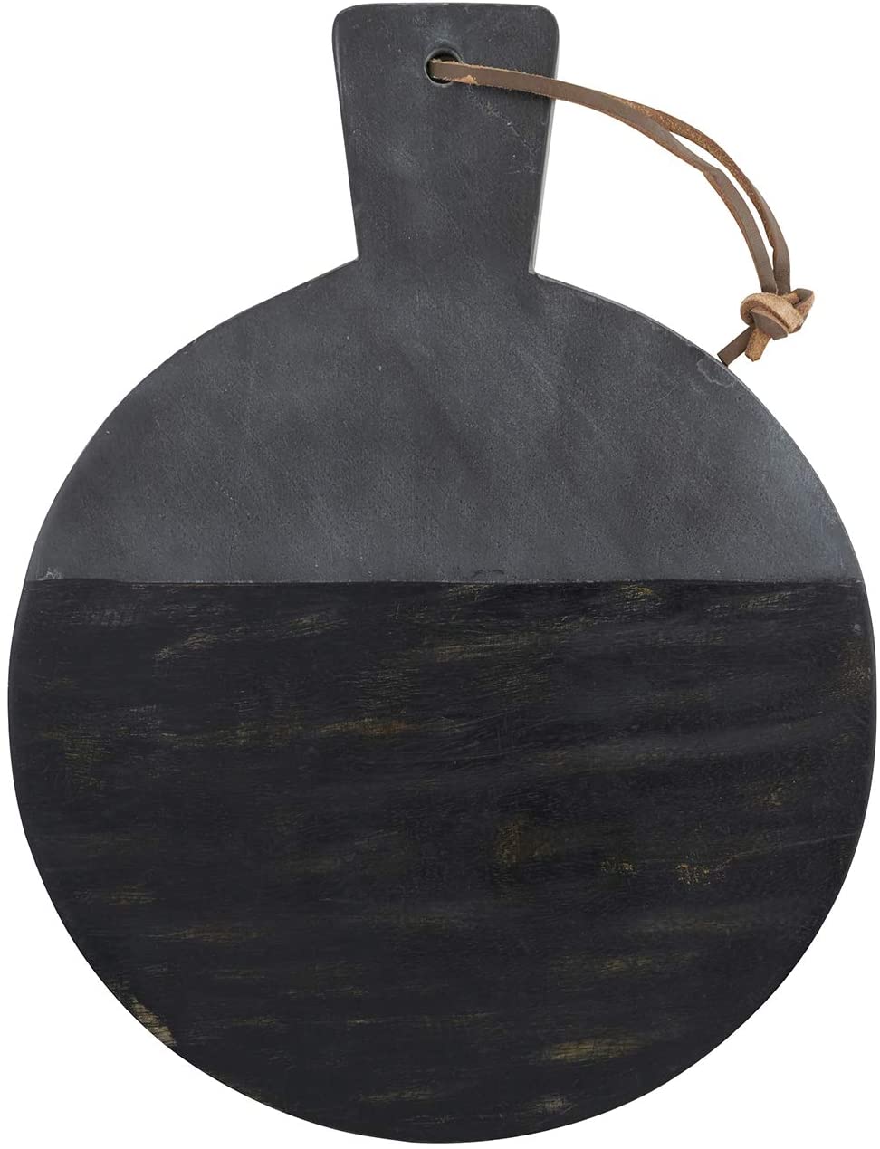 Price:$38.99  Barbara Design Studio Table Sugar Round Marble and Mango Wood Serving Board, Medium, Black: Cheese Plates