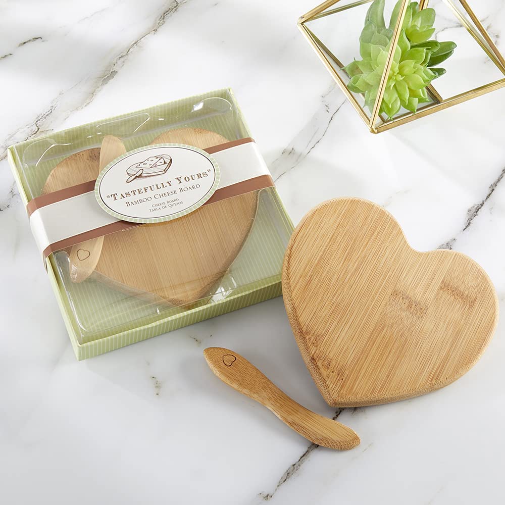 Price:$16.25  Aspen Tastefully Yours Heart-Shaped Bamboo Cheese Board, Miniature Cutting Board, Sage Green/Brown, 4.5" H x 5" W: Home & Kitchen