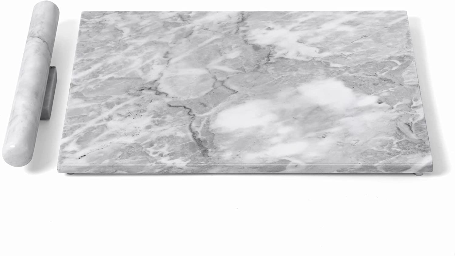 Price:$76.99  Patisserie Marble Pastry Board 16x20 inches – rge Marble Slab includes Matching Marble Rolling Pin Set For Kneading, Tempering Chocolate, Pastry, Cheese Board and Charcuterie: Home & Kitchen