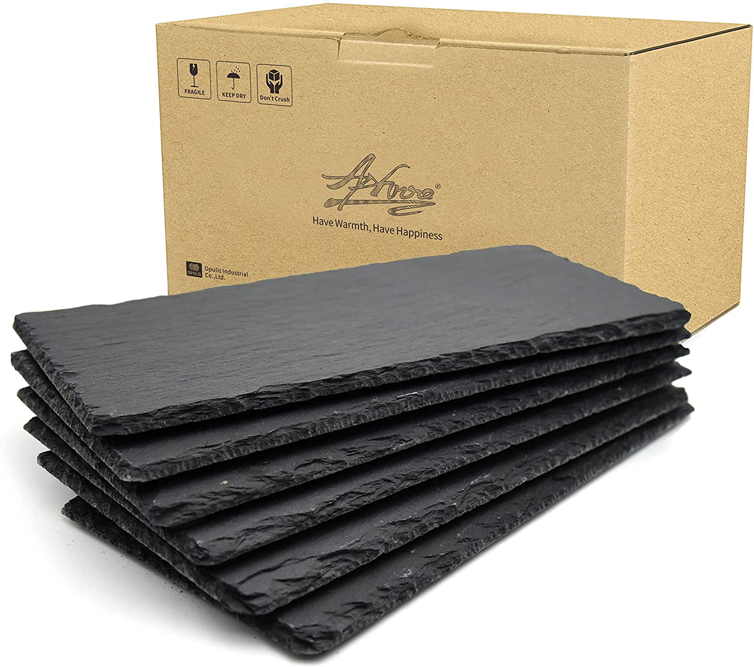 Price:$31.99  Slate Plates 10x5 In（25x12cm）6pc Natural Stone Rock Black Cutting Board Cheese Board,Charcuterie Boards for Cheese,Sushi mat,Pastry,bread,Snack board and Meat Set (Plates ,Board Set of 6Pcs): Cheese Plates