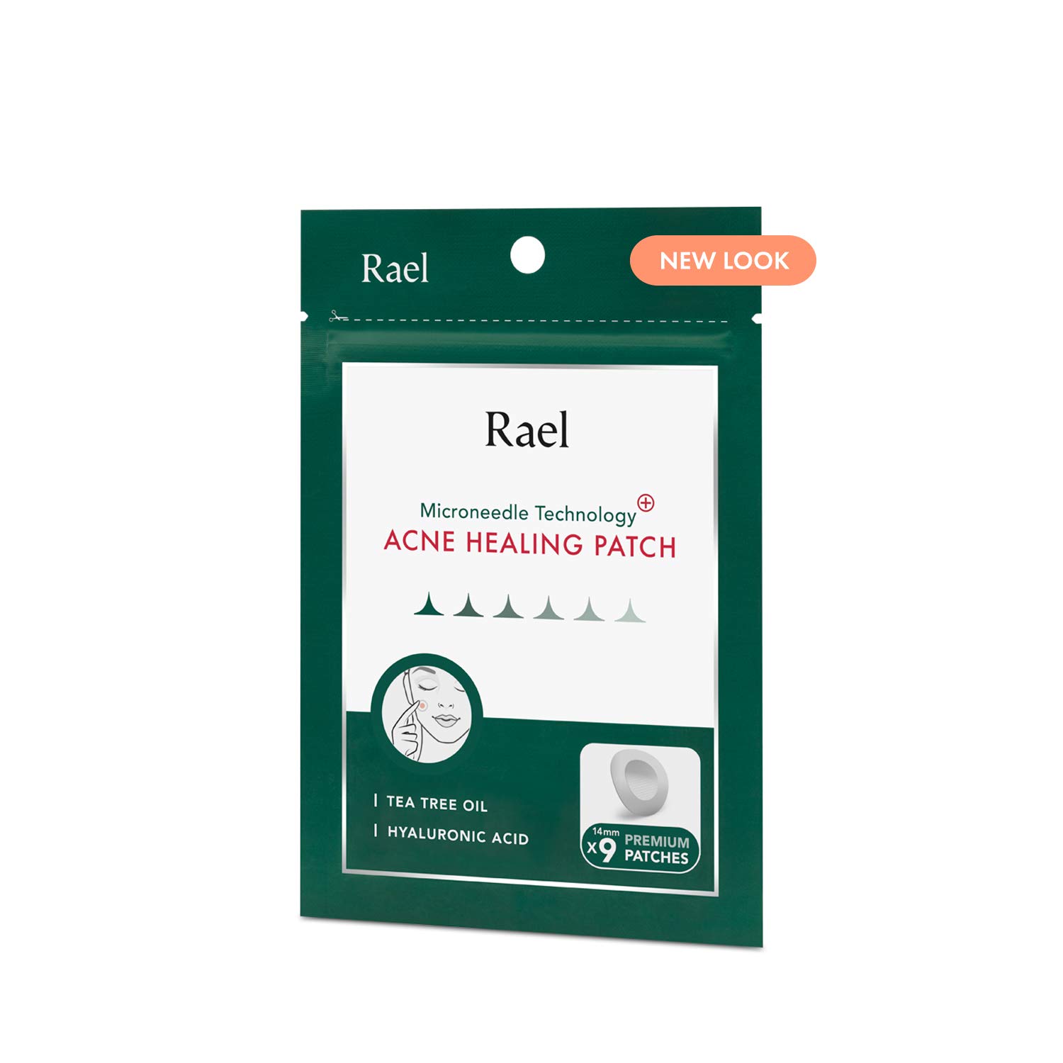 Price:$11.99 Rael Microneedle Acne Healing Patch - Pimple Acne Spot Tea Tree Treatment (1Pack, 9 Patches)