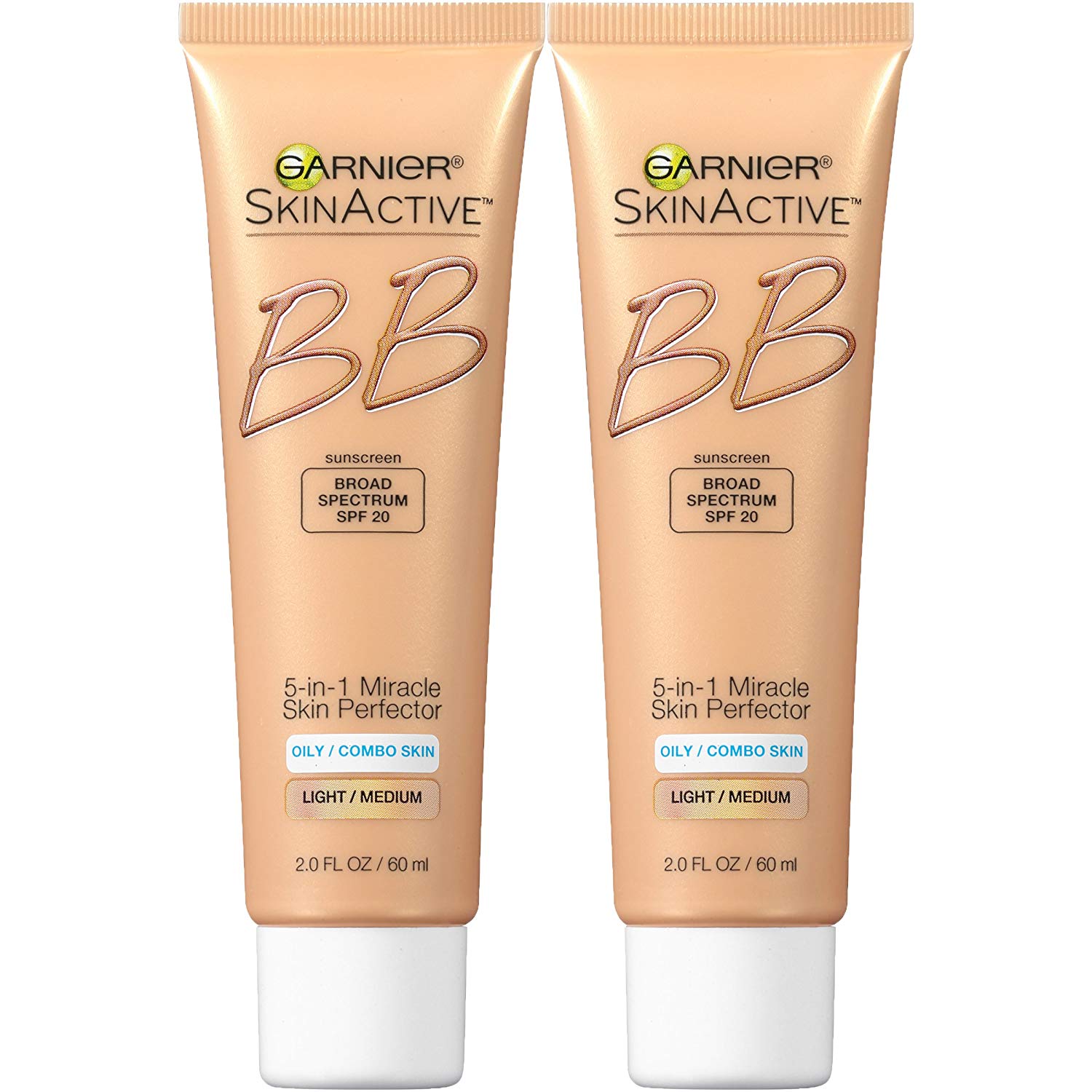 Price:$21.90    Garnier Skin Skinactive Bb Cream Oil-Free Face Moisturizer, Light/Medium, 2 Count  Beauty