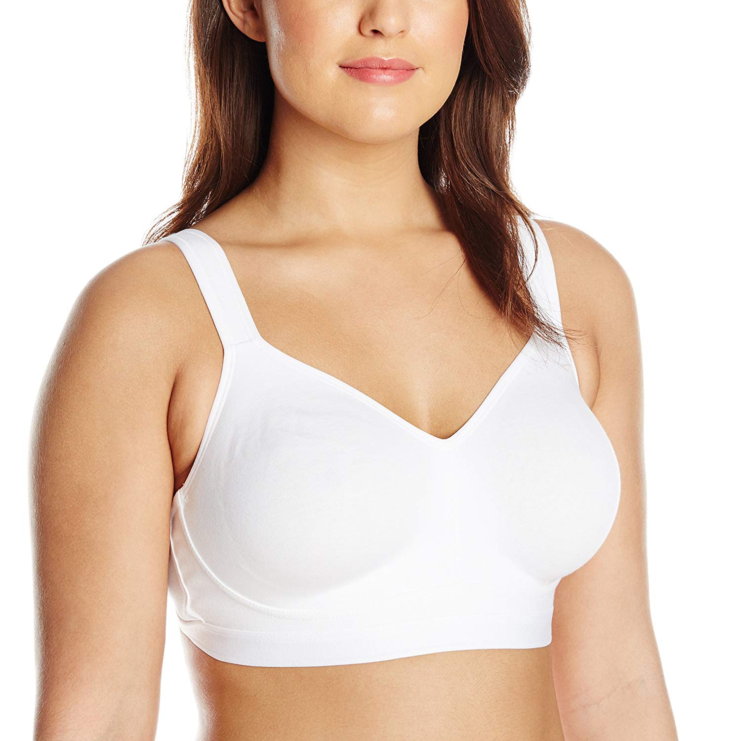 Price:$12.76 Just My Size Women's Active Lifestyle Wire Free Bra, White, 38D at Amazon Women’s Clothing store  Bras