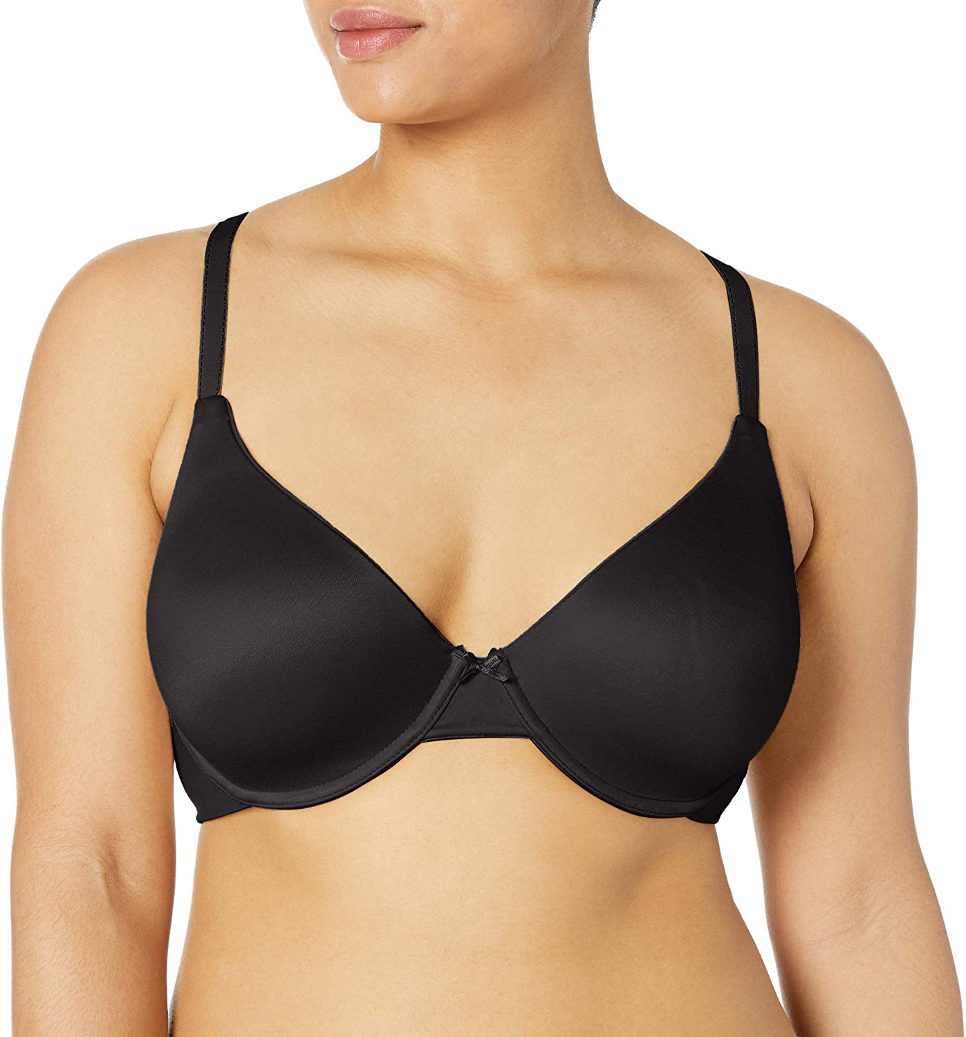 Price:$19.79 Maidenform Women's Comfort Devotion Demi Bra, Black/Body Beige, 32A at Amazon Women’s Clothing store  Bras