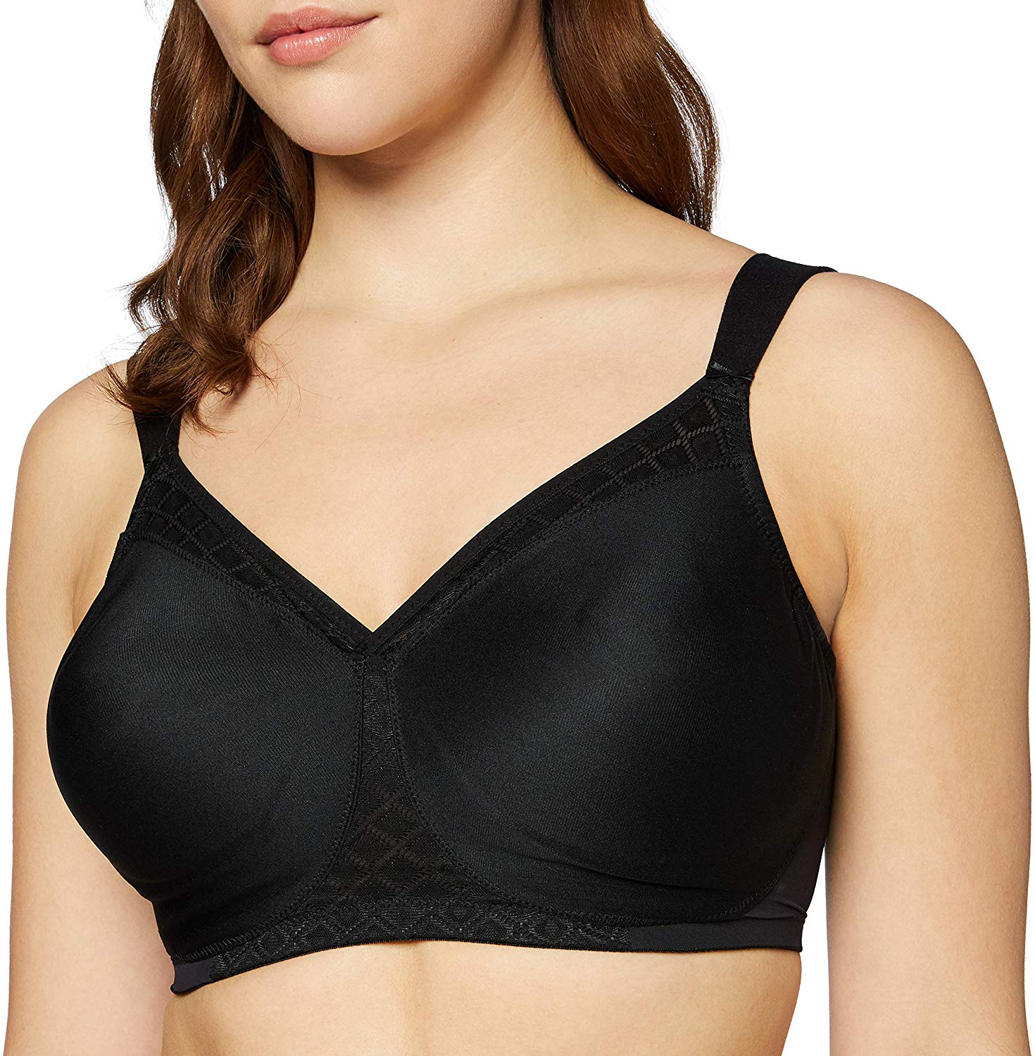 Price:$35.15 Glamorise Women's Full Figure Plus Size MagicLift Non-Padded Wirefree T-Shirt Bra #1080, Black, 36C at Amazon Women’s Clothing store