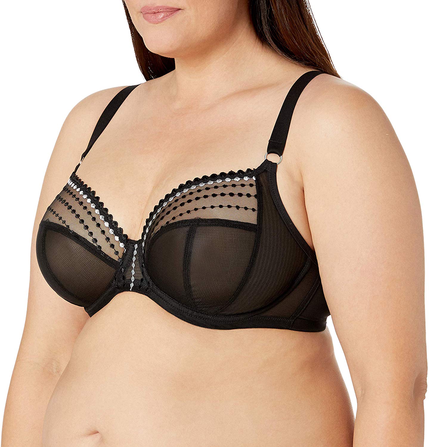 Price:$68.98 Elomi Women's Plus-Size Matilda Underwire Plunge Bra, Black, 32GG at Amazon Women’s Clothing store