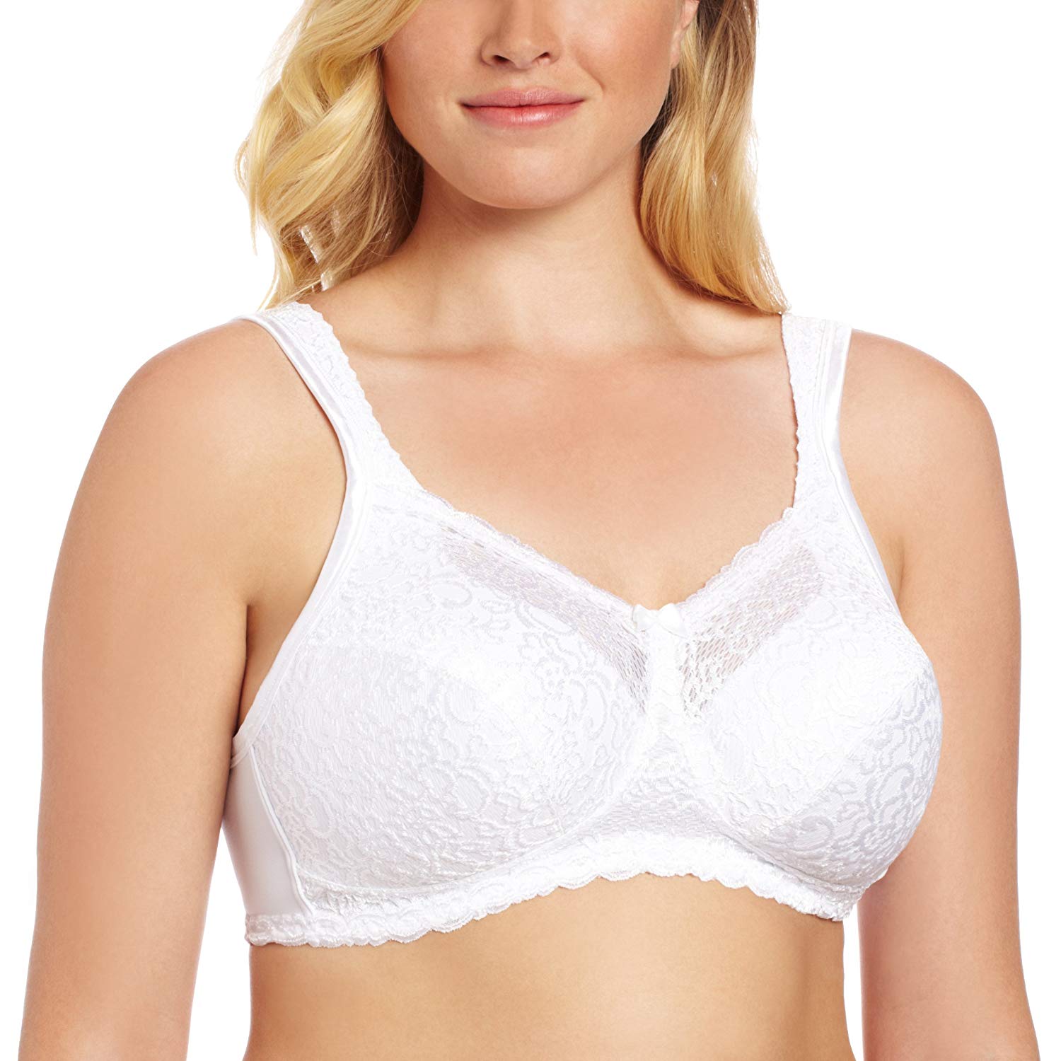 Price:$19.99 Playtex Women's 18 Hour Airform Comfort Lace Wirefree Full Coverage Bra 4088, White, 36B at Amazon Women’s Clothing store  Bras