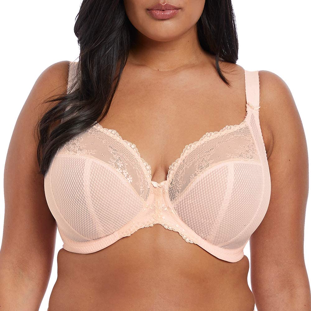 Price:$62.00 Elomi Women's Plus-Size Charley Stretch Lace Underwire Plunge Bra Bra, Ballet Pink, 32GG, 32GG at Amazon Women’s Clothing store