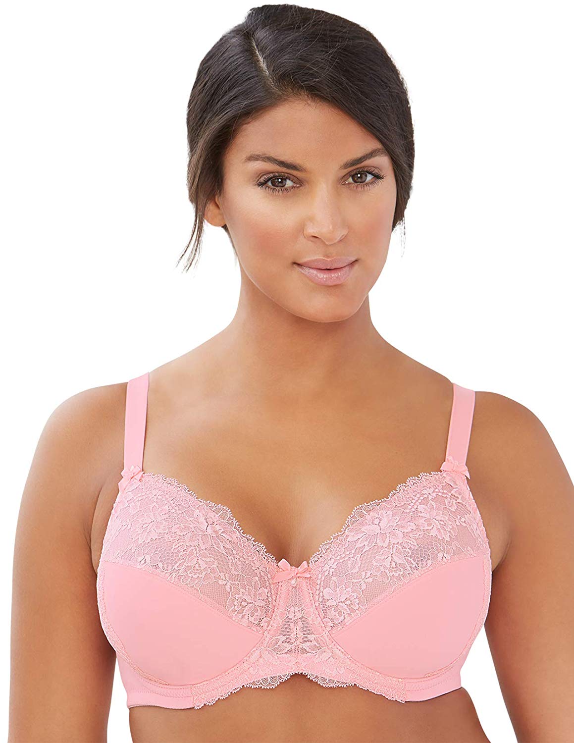 Price:$35.60 Glamorise Women's Plus-Size Lacy Wonderwire Bra Bra, Pink, 34C at Amazon Women’s Clothing store