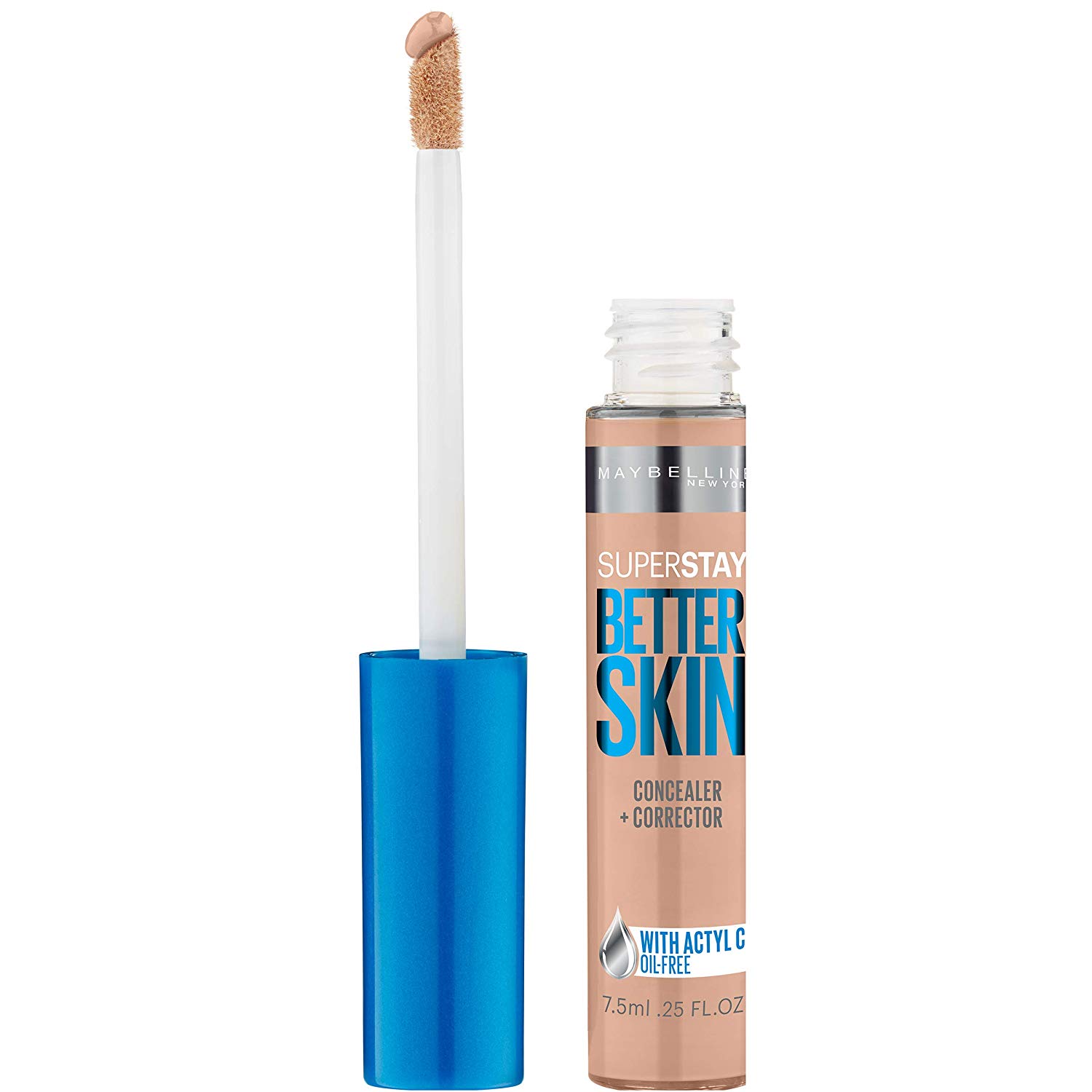 Price:$6.25     Maybelline New York Superstay Better Skin Concealer, Light/Medium, 0.25 Fluid Ounce   Beauty