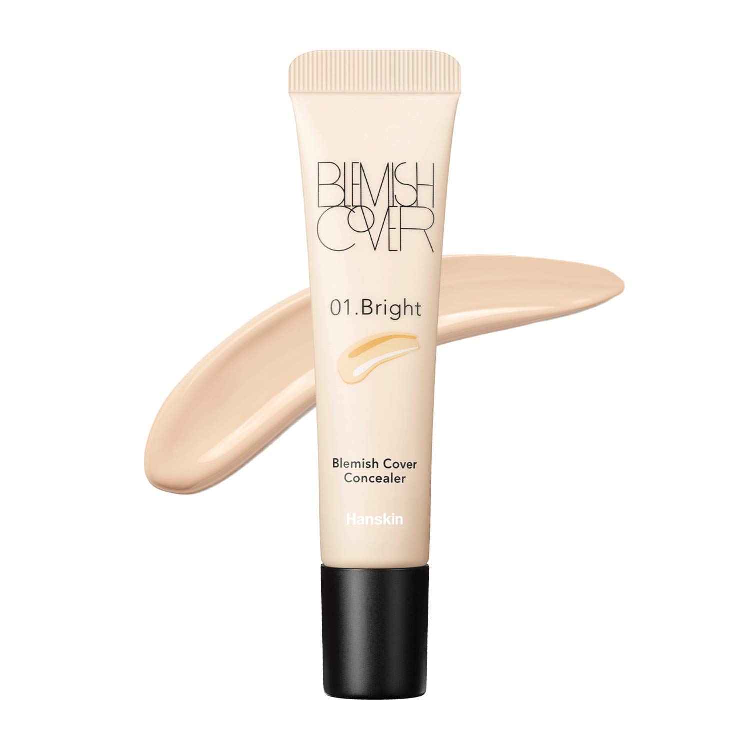 Price:$12.00     Hanskin Blemish Cover Full Coverage Concealer, Semi Matte Creamy Formula, Flawless Finish, Korean Cosmetic [Bright/9g]   Beauty