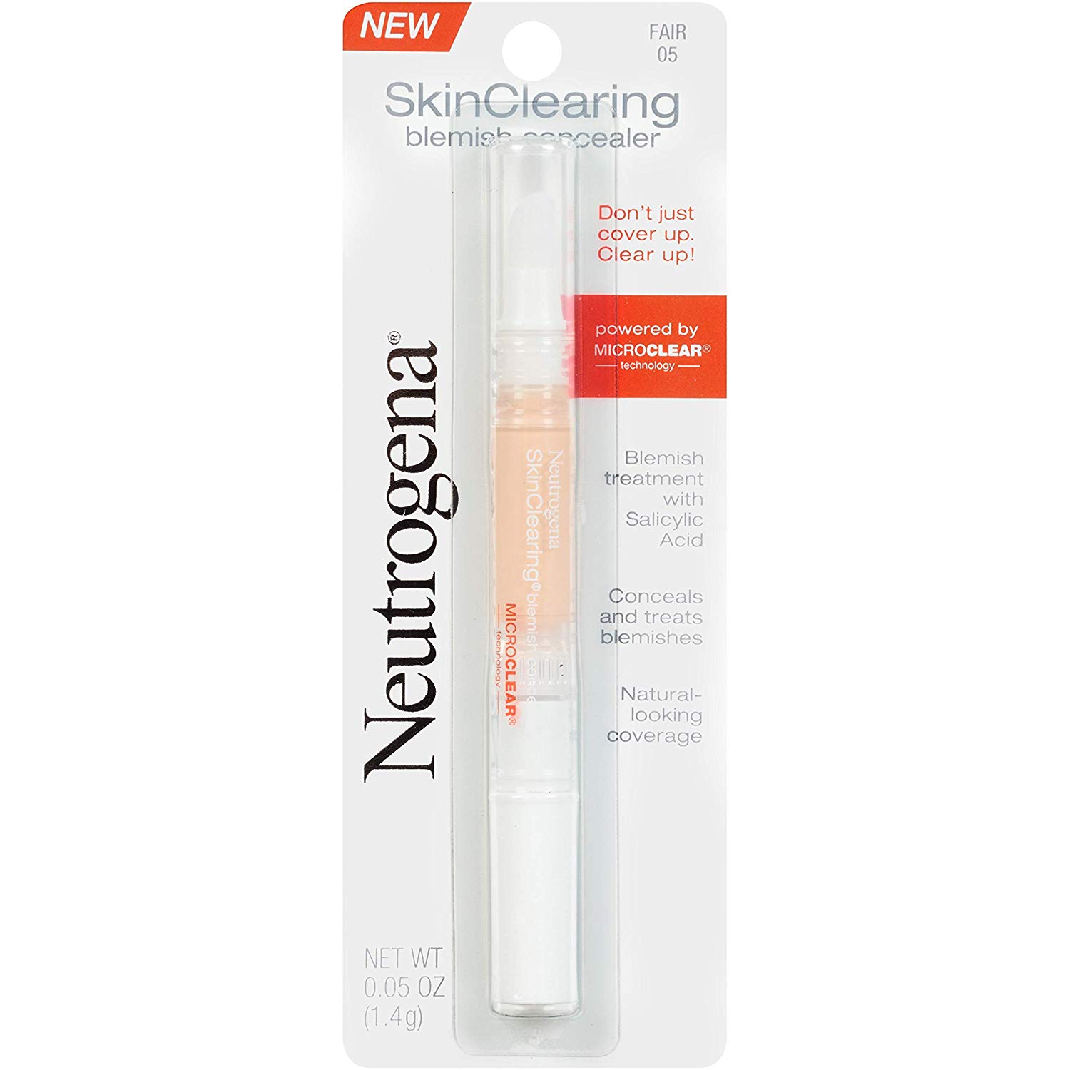 Price:$7.57     Neutrogena Skinclearing Blemish Concealer, Fair 05, .05 Oz.   Blemish Tools   Beauty