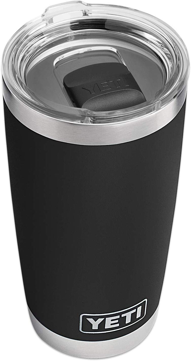 Price:$29.99    YETI Rambler 20 oz Tumbler, Stainless Steel, Vacuum Insulated with MagSlider Lid, Black  Sports & Outdoors
