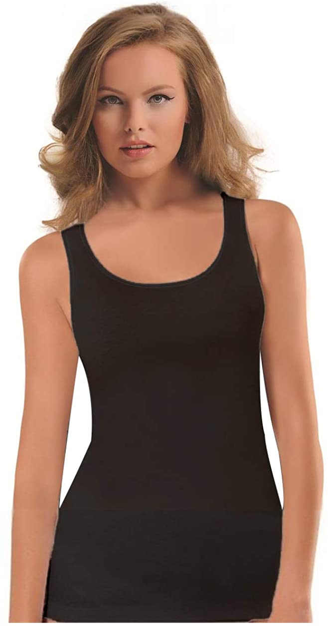 Price:$14.99 NBB Womens Sexy Basic Solid Cotton Jersey Tank Top Lingerie with Stretch, Black, Medium at Amazon Women’s Clothing store