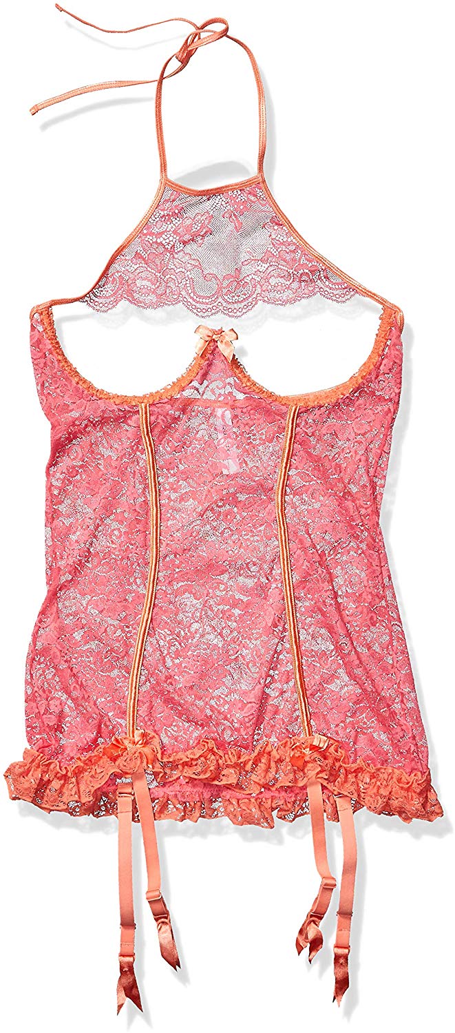 Price:$41.61    Coquette Women's Coral and Orange Chemise, Small  Clothing