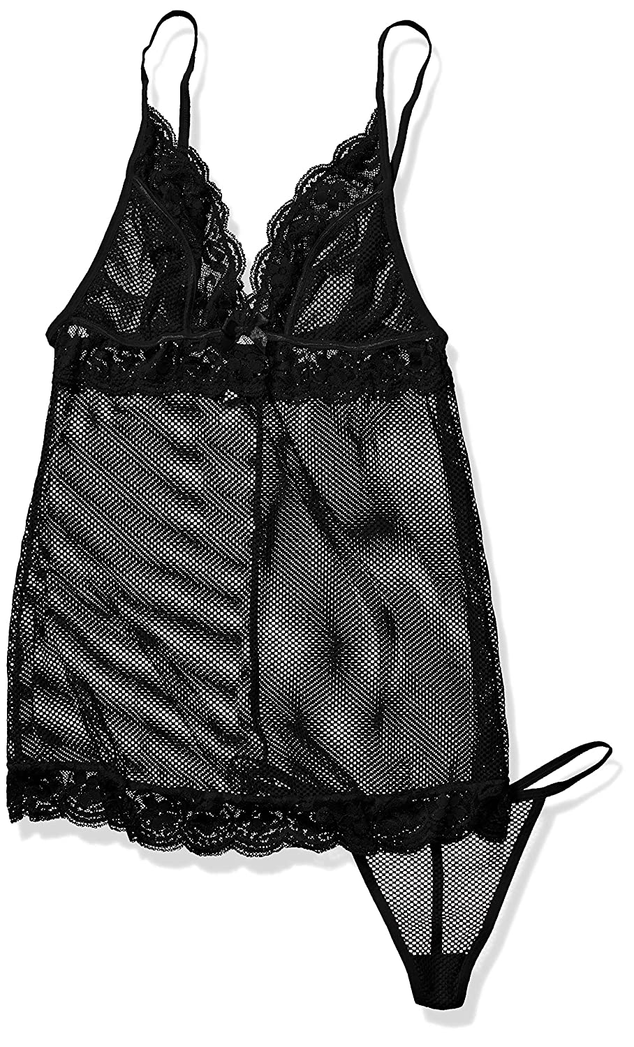 Price:$6.72    Just Sexy Women's Stretch Fishnet Chemise Plus Size, Black, 1X  Clothing