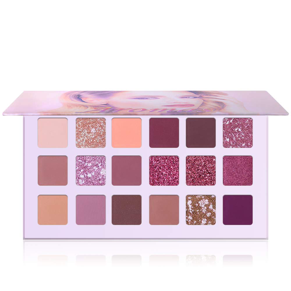 Price:$9.99     UCANBE 18 Colors Aromas New Nude Eyeshadow Palette Long Lasting Multi Reflective Shimmer Matte Glitter Pressed Pearls Eye Shadow Makeup Pallet   Beauty