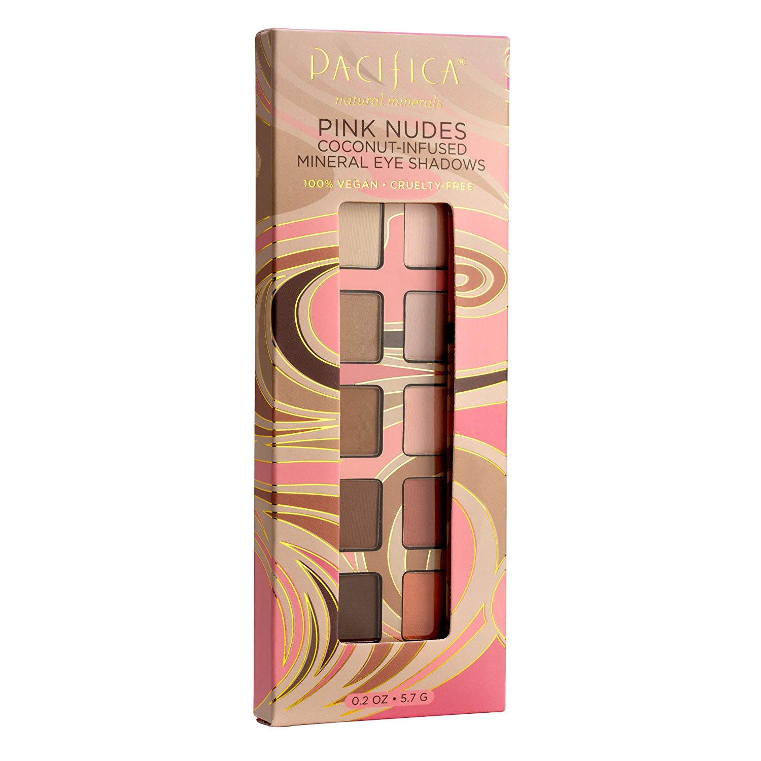 Price:$11.88     Pacifica Beauty 10 Well Eye Shadow, Pink Nudes, 0.2 Ounce   Beauty