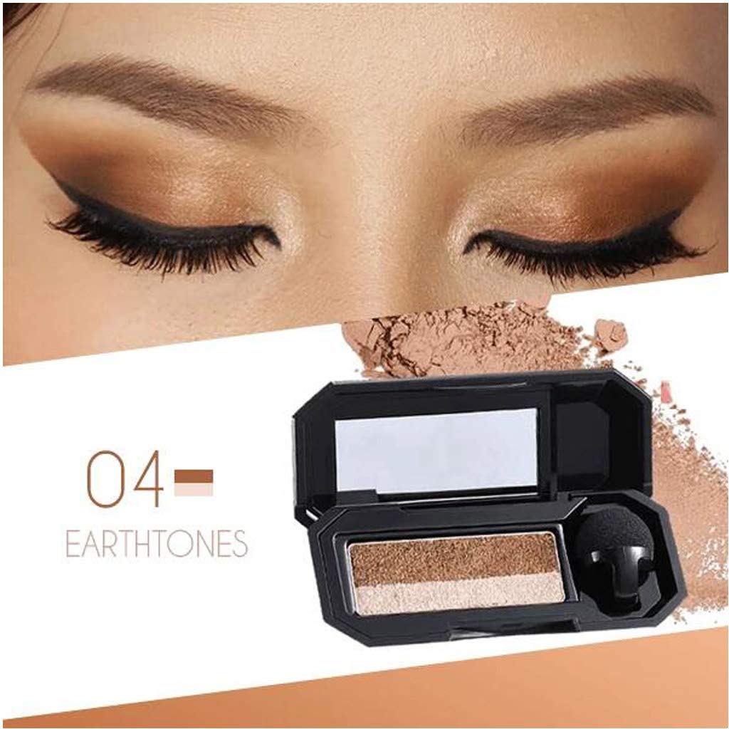 Price:$4.99    GB4 Perfect Dual-Color Eyeshadow, 5 Color, Highly Pigmented Eyeshadow with Exquisite Glitters and Smooth Texture, Waterproof Long-Lasting Eyeshadow Palette (#04 Earth Tones)  Sports & Outdoors