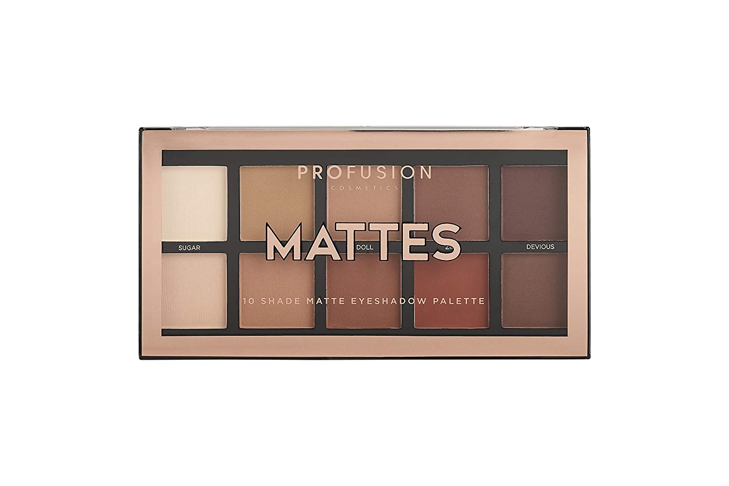 Price:$5.95     Profusion Cosmetics Mini Artistry 10 Shade Eyeshadow Palette, Mattes   Beauty