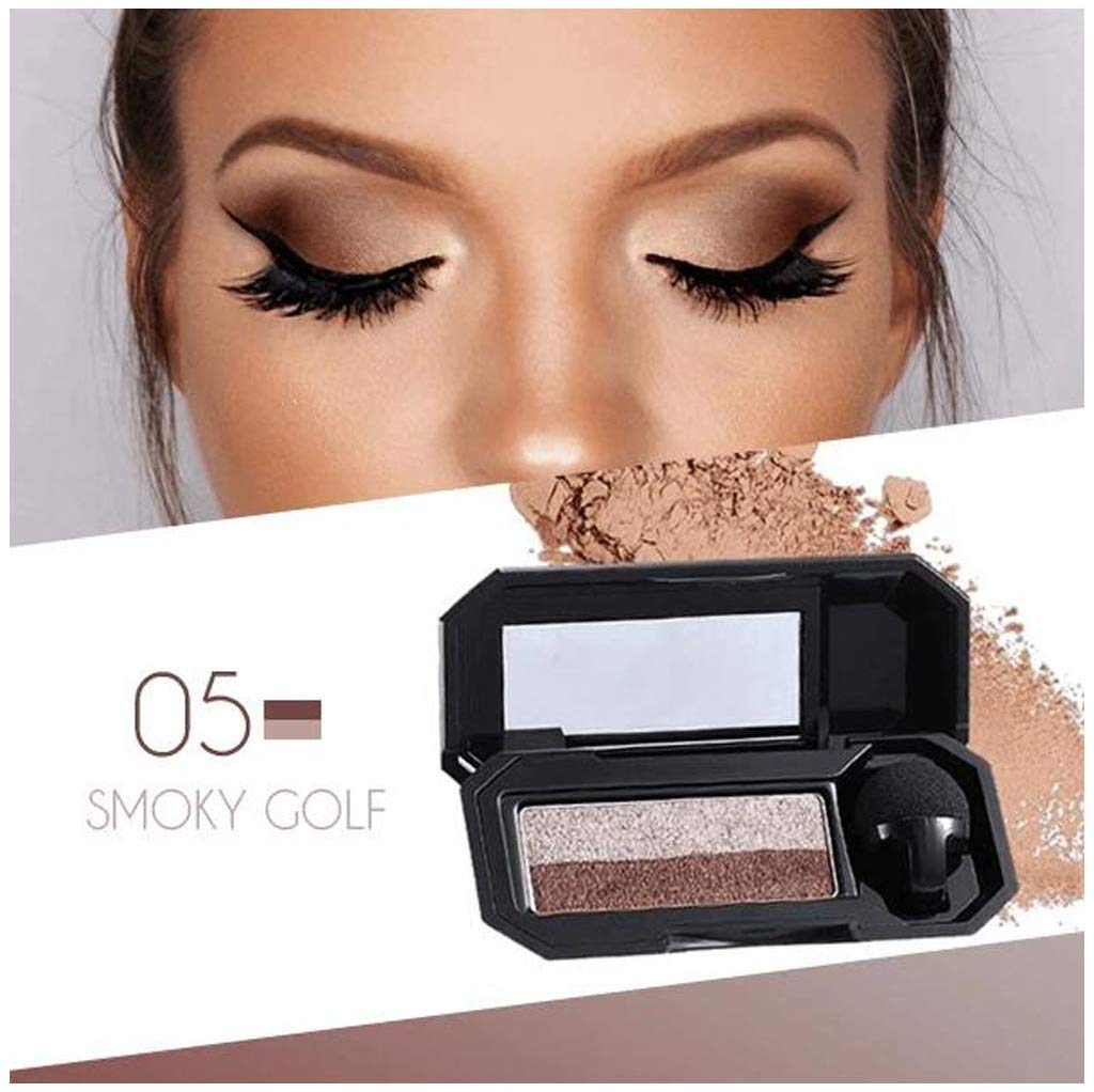 Price:$4.99    Perfect Dual-Color Eyeshadow, 5 Color, Highly Pigmented Eyeshadow with Exquisite Glitters and Smooth Texture, Waterproof Long-Lasting Eyeshadow Palette (#05 Smoky Golf)  Sports & Outdoors